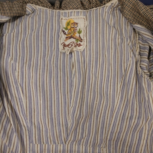 Nick & Mo Cropped Plaid Ruffle Jacket Small - Picture 7 of 8